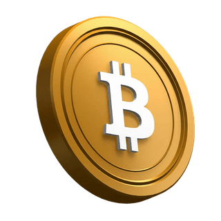 Bitcoin (BTC) kovanica nagnuta u dizajnu hero sekcije