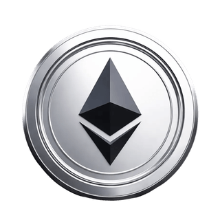 Grafički element koji pluta s prikazom kovanice Ethereum (ETH)
